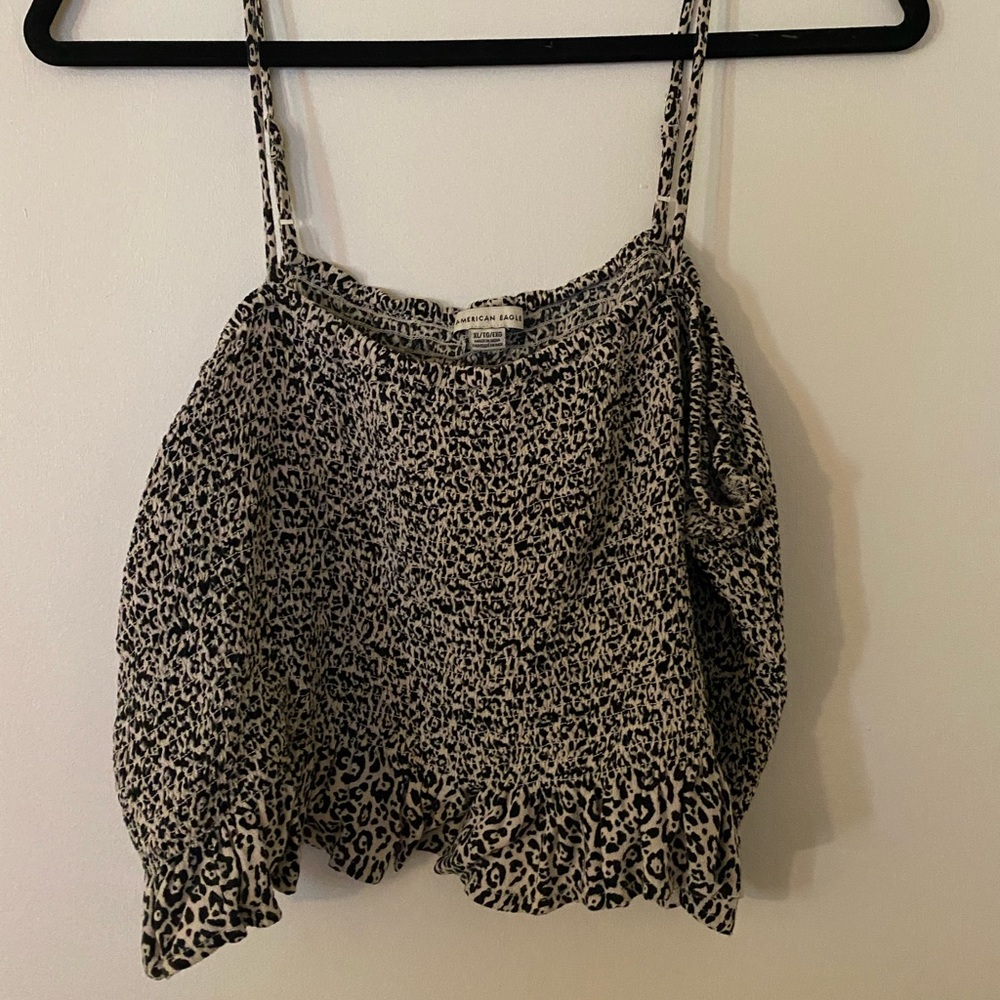 American Eagle Cheetah Crop Top